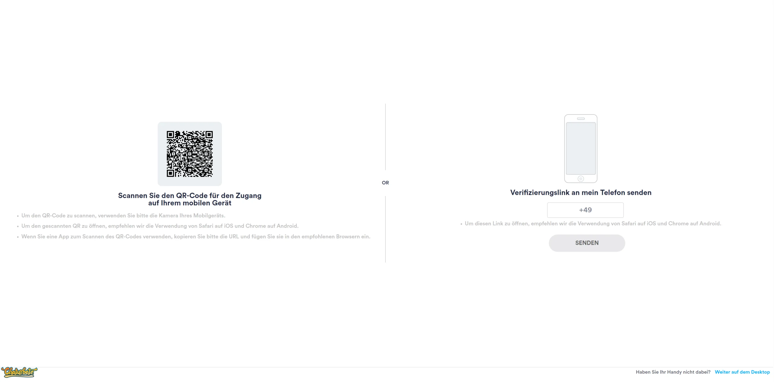 QR-Code scannen für Altersverifikation