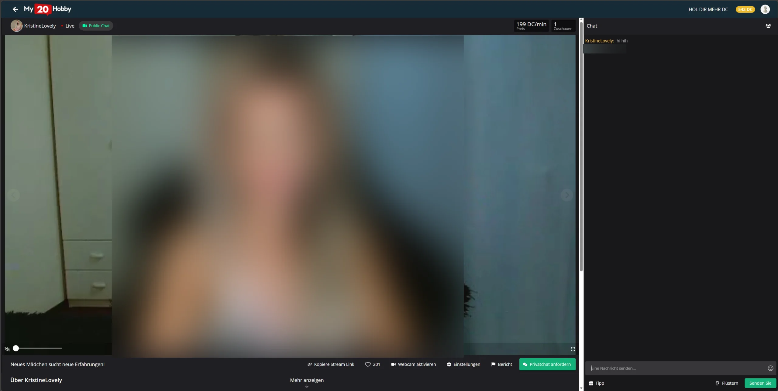 MyDirtyHobby Livecam Ansicht